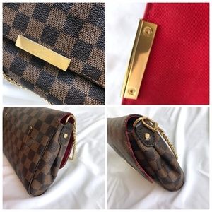 Louis Vuitton Bags - Louis Vuitton Favorite MM Damier Ebene Bag N41129 Louis Vuitton Bags - Louis Vuitton Favorite MM Damier Ebene Bag N41129